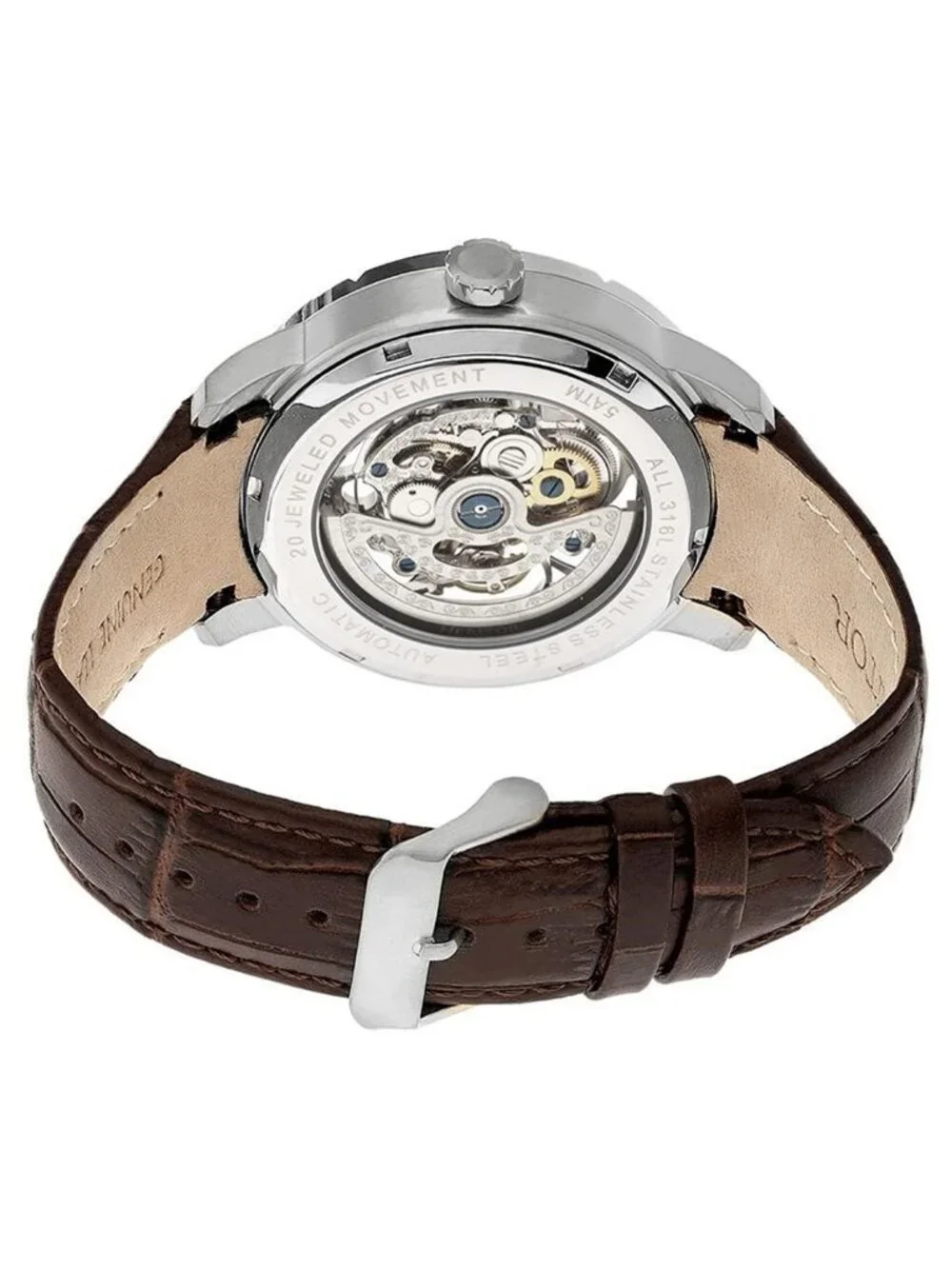 NWT Heritor Ryder Automatic Skeleton Dial Men's Watch